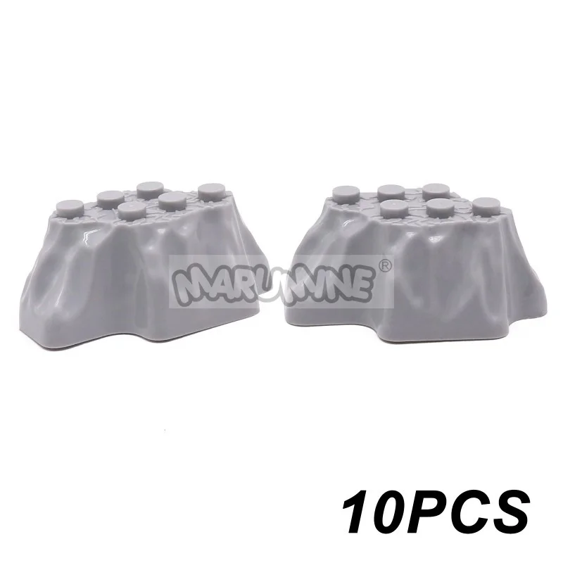 MARUMINE MOC Blöcke Bergsteinstein Dschungelgarten Bausteine DIY Teile Zubehör Kompatibel mit 6083 47847 6082 23996