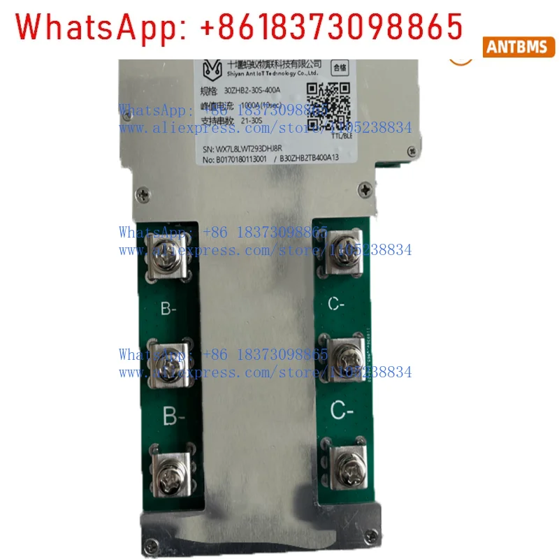Ant Intelligent BMS Series 21-30S 400A (Peak 1000A) BT Standard Edition 400A