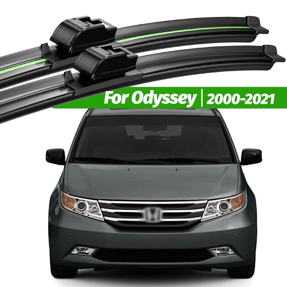 

For Honda Odyssey 2000-2021 2pcs Front Windshield Wiper Blades 2001 2008 2010 2013 2015 2017 2019 Windscreen Window Accessories