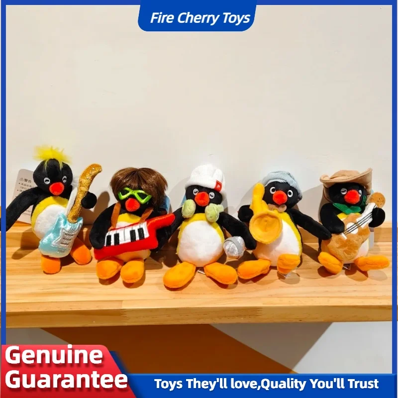 

Подлинная музыкальная серия Pingu Penguin, плюшевый брелок Kawaii, рюкзак, очаровательная кукла, прекрасный орнамент, Рождественский подарок для детей, девочек