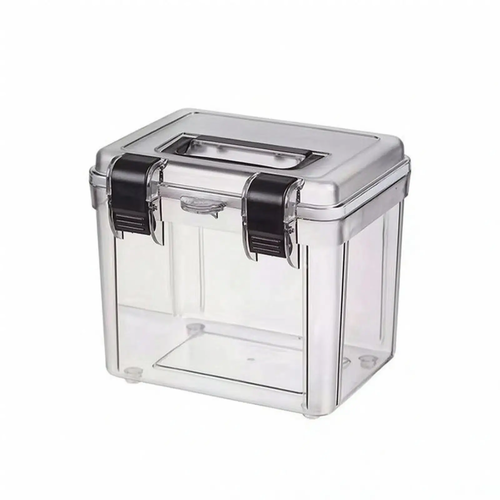 Portable Camera Dehumidifier Cabinet Storage Box with Clear Lid for Photography Equipment Desktop Use