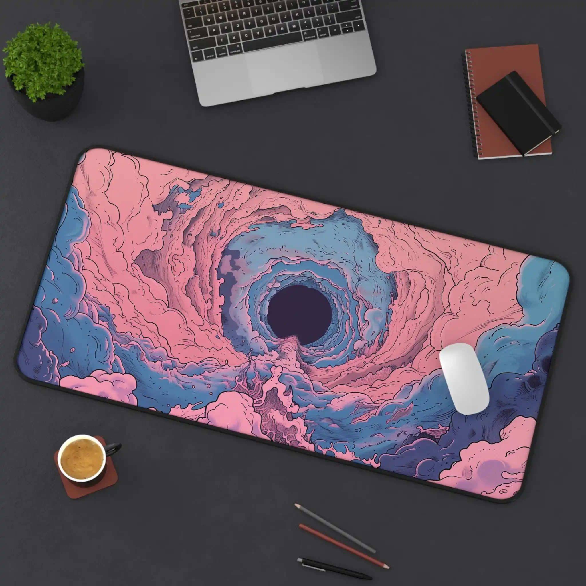 

Cute Cloud Black Hole Gaming Mouse Pads, Unique Gift for Students, Nurse Office Decor, Workspace Accessory, Gaming Mats XXL