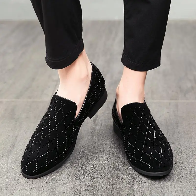 

Корейские модные мужские лоферы, легкая удобная кожаная обувь XRS-1780