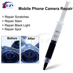 Mobile Phone Camera Lens Scratches Removal Flux For iPhone Android Scratches Black Light Dot Stain Removal Repair Liquid