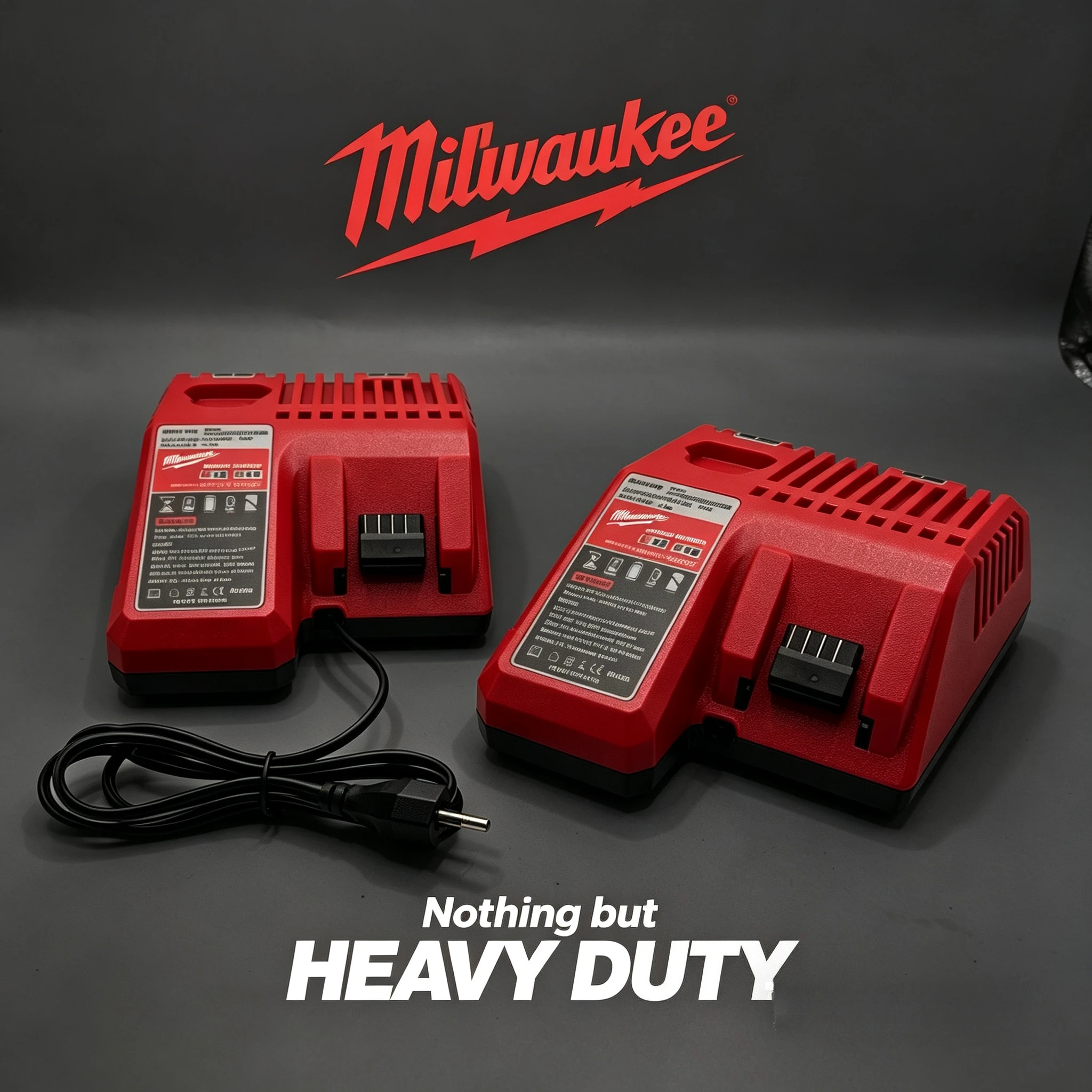 

Milwaukee Compact Battery Charger for M12 & M18 Tools, 12V-18V Universal Charger, Safe & Reliable