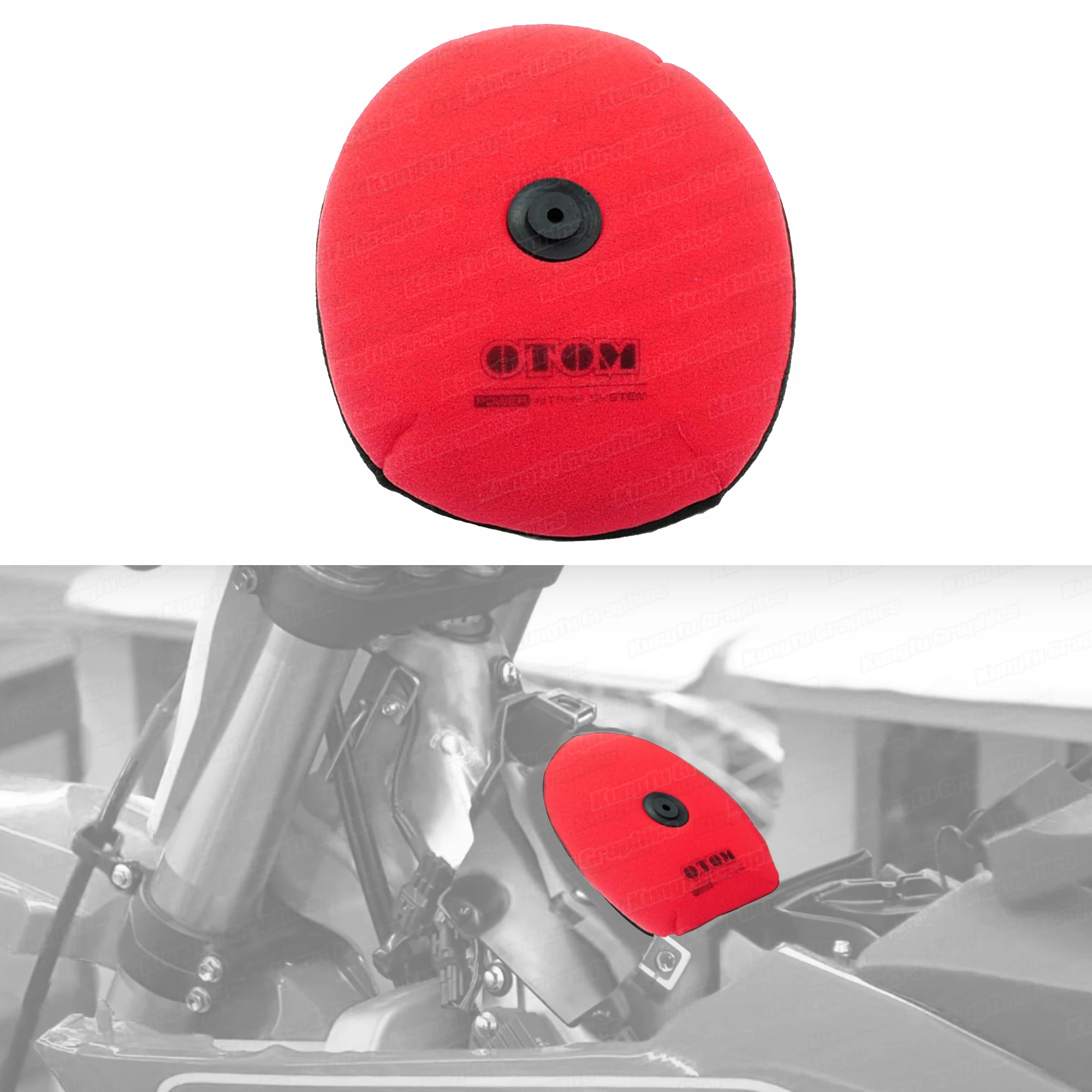 

JY Racing Motorcycle Dirt Bike Dual Foam Air Filter for Honda CRF250R CRF450R CRF250RX CRF450RX 2017 2018 2019 2020, No.MKE-A00