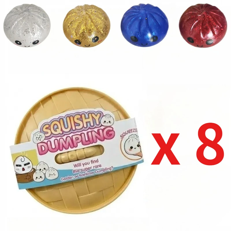 Glanzende Dumpling Kleurrijke Stressballen Paas Cadeaubox Vullers Rekbare Kantoorbureau Decoratieve Dumpling Mysterie Box
