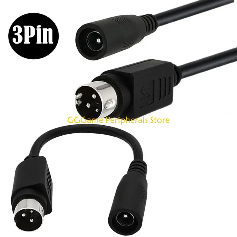 U55B DC5521 Power Conversion Cable Pair with PVC Sheath and Molded Ends, Set