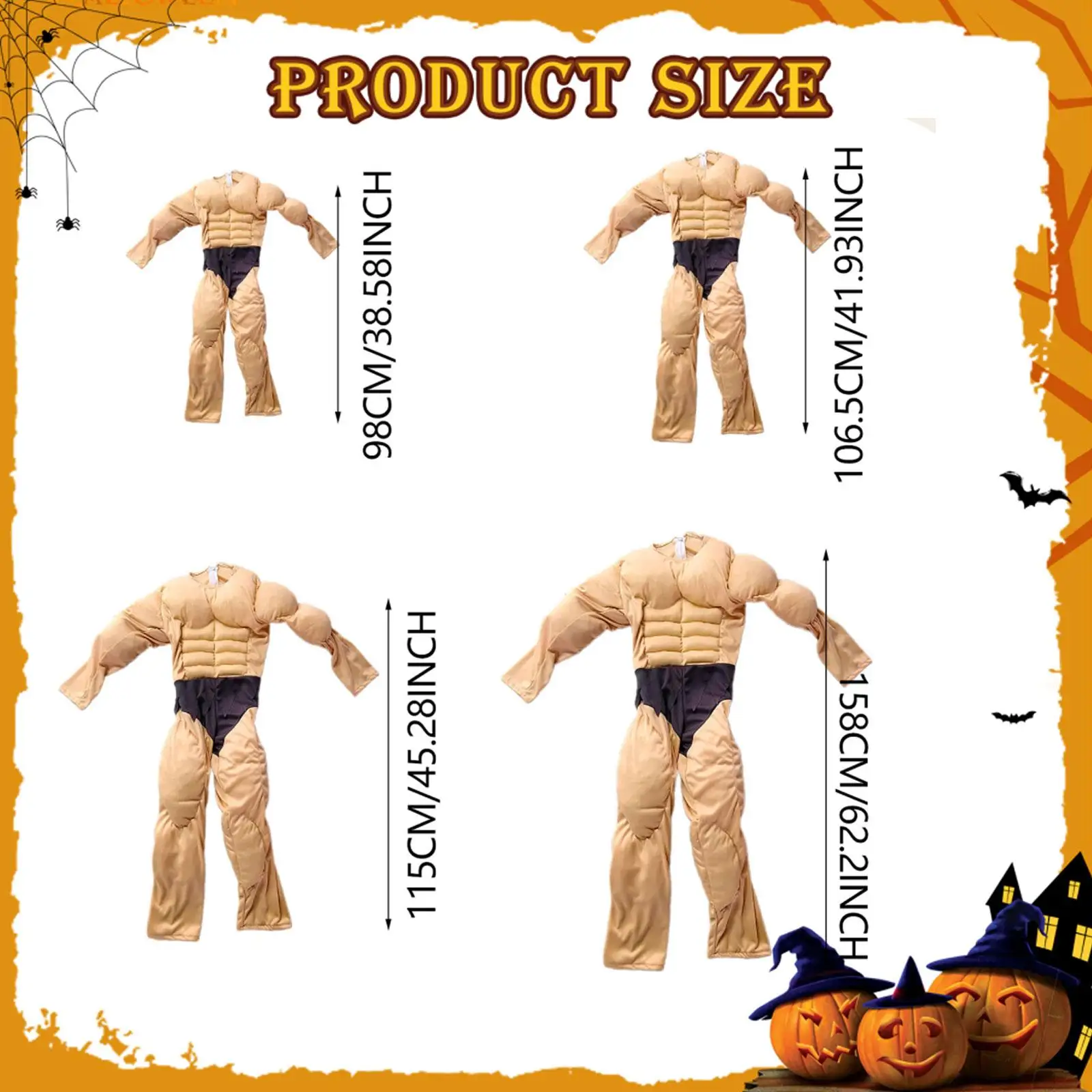 Traje muscular traje novidade corpo construtor roupas levantador de peso macacão bodysuit para cosplay carnaval vestir-se festa presente