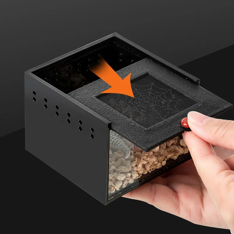 Spider Small Insect Breathable Breeding Box Prevent Escape Reptile Acrylic Terrarium Scorpion Beetle Insect Feeding Cage