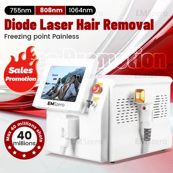 레이저 아이스 플래티넘 트리플 파장 755 808 1064 아이스 다이오드, 효과적인 제모 기계, 공장 가격 3000W