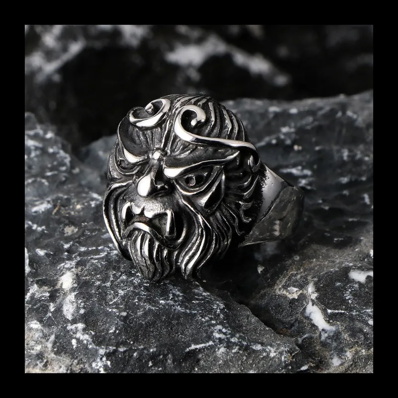 

Кольцо Black God Wukong's Old Journey To The West Sun Wukong Qitian Great Sage, мужское кольцо из титановой стали, год обезьяны, зодиак