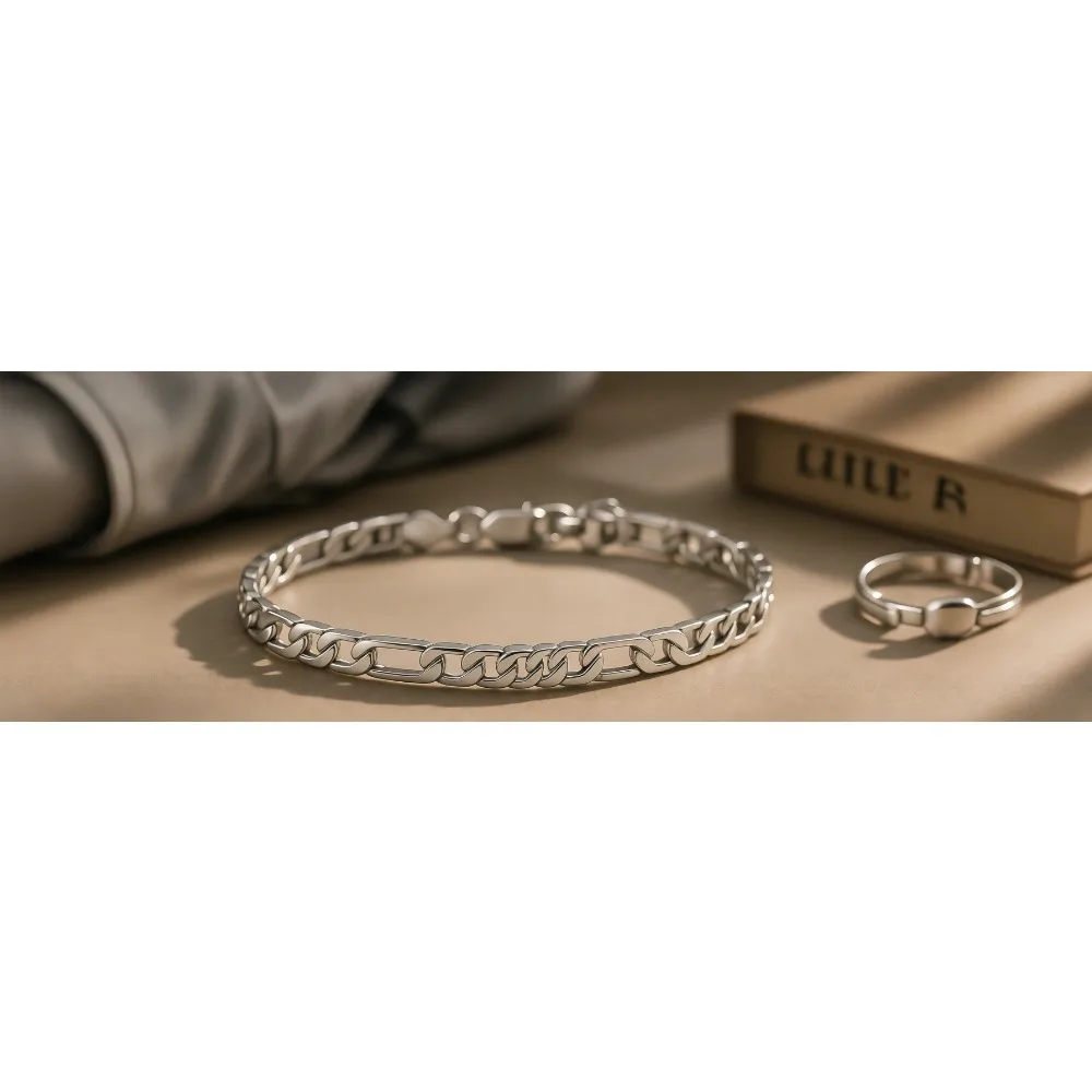 

Браслет-цепочка Фигаро с бриллиантовой огранкой для мужчин и женщин, серебро 925 пробы, 4,5 мм, с застежкой