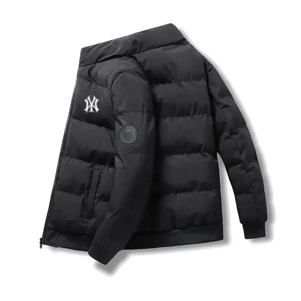

Men Cotton-Padded Jacket 2023 Winter Trend Tiger Head Logo Short Padded Men Jacket Thick Casual Padded Jacket Male Parkas M-4Xl