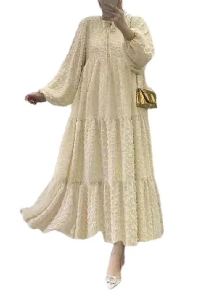 Woman Dress Party Jalabiya Ramadan Morocco Dubai Eid Muslim Abayas for Women Dresses Kaftan Arab Long Robe Islam Vestidos 2025 4