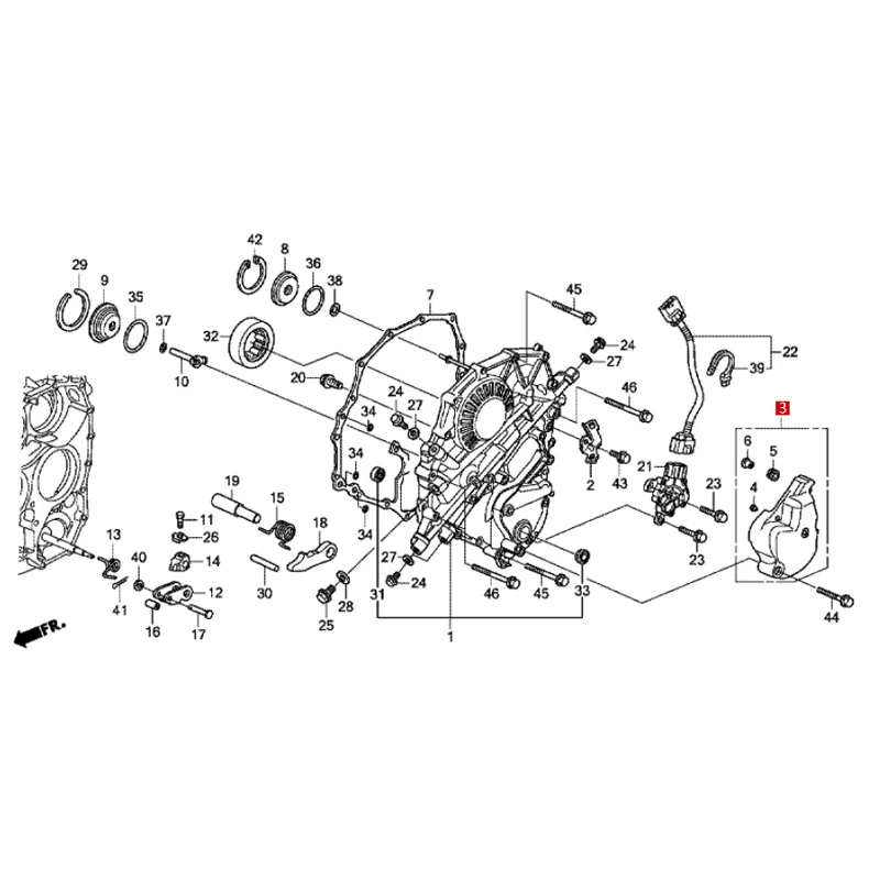 غطاء جانبي لمفتاح نقل الحركة ، 21720-RPC-000 ، مناسب لـ Ho ، Ci vi c ، Fe ngf ، Fi t ، Li ng pa i ، Si Mi ng