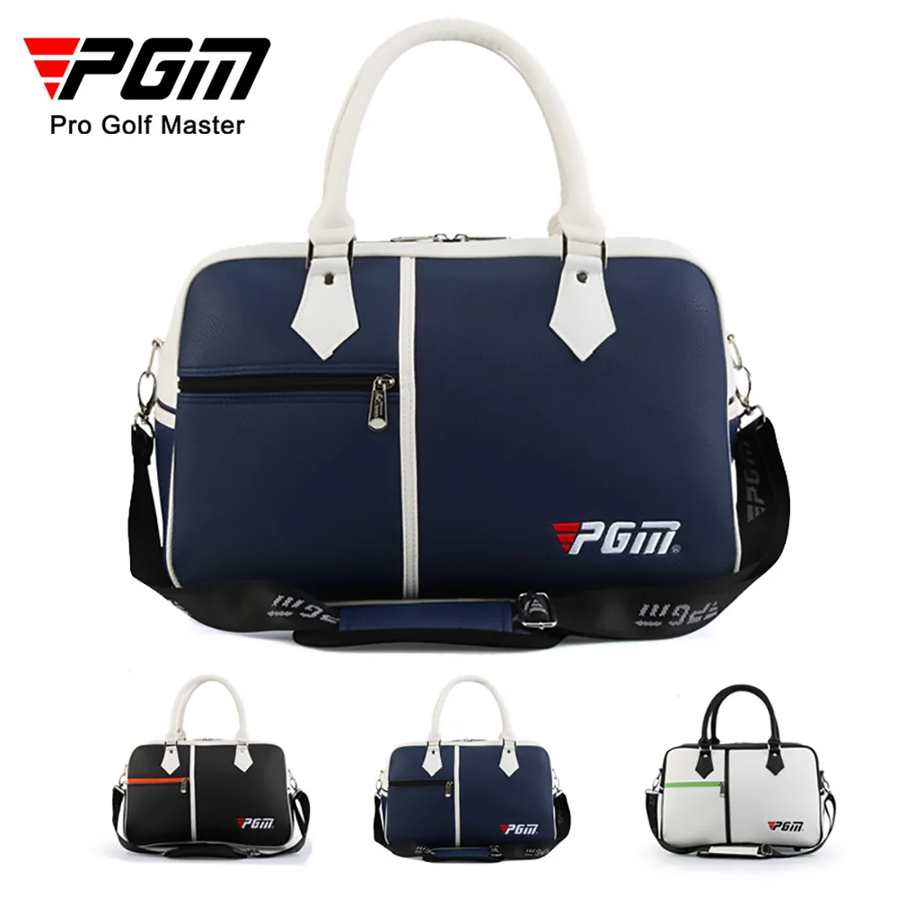 PGM Golf Clothing Bag Large Capacity Ultra Light and Portable Men\'s and Women\'s PU Shoes Bag Cross Body Shoulder Bag YWB017