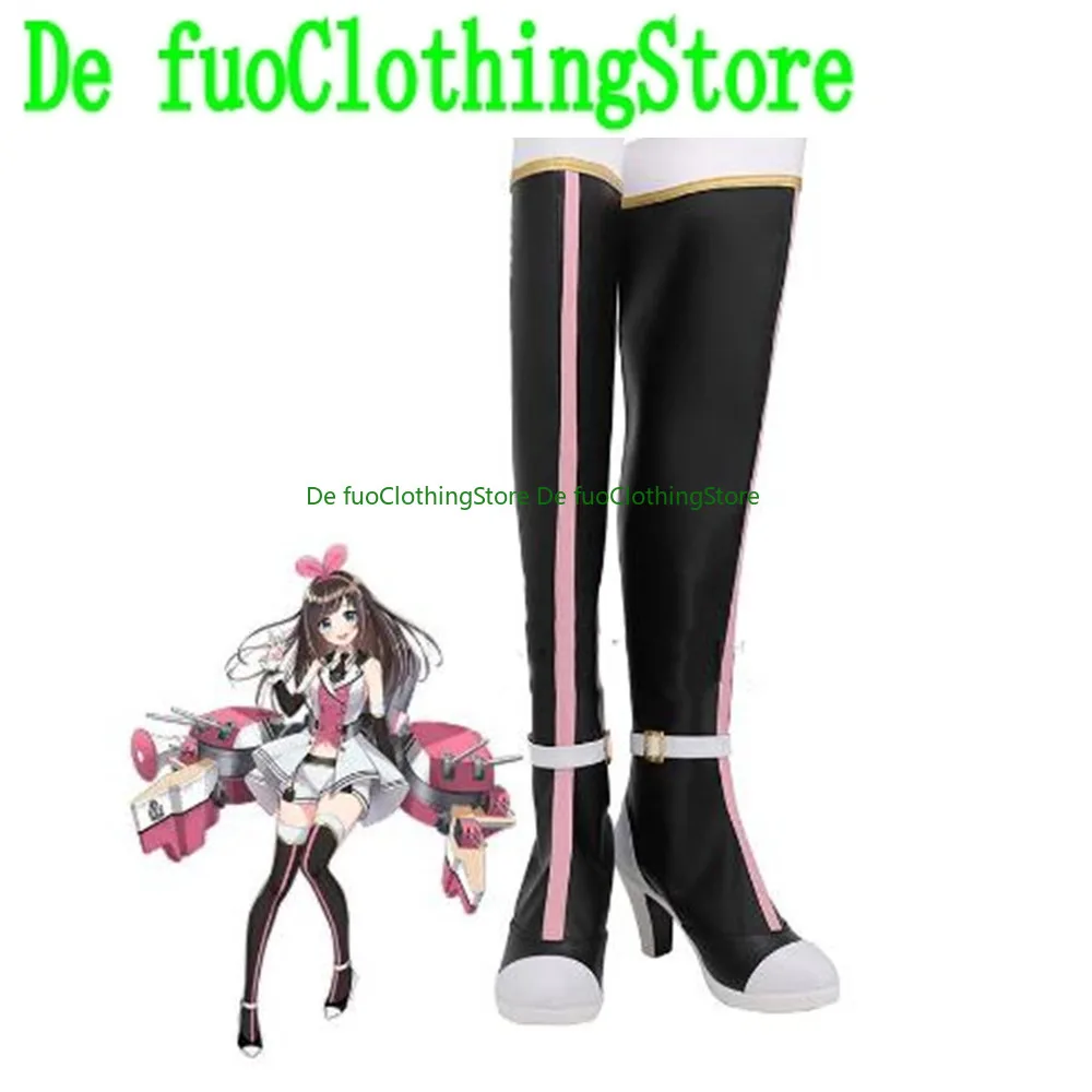 Virtual YouTuber Vtuber A.I.Channel Kizuna AI Cosplay Shoes Boots Game Anime Halloween DefuoClothing Shoes Store