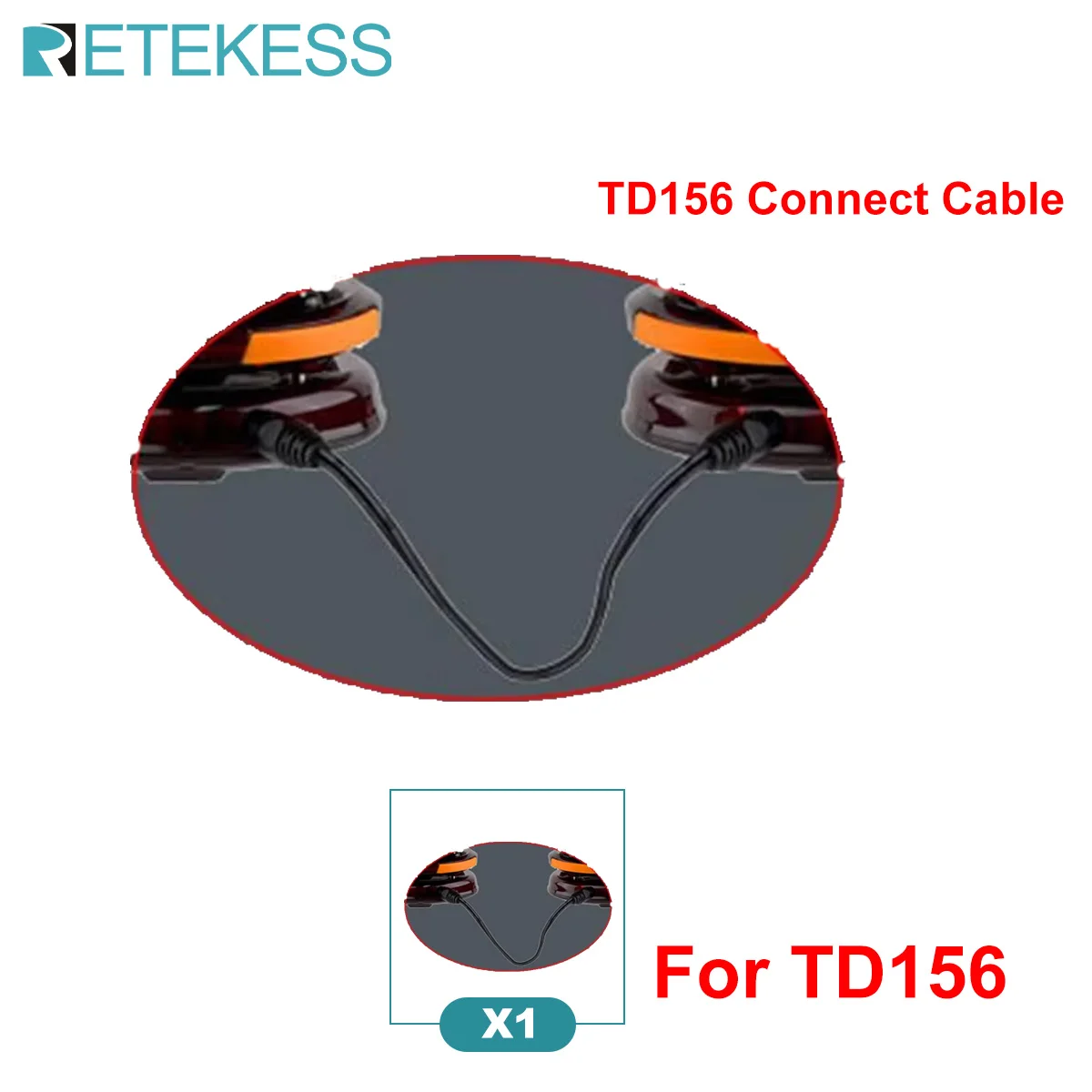 1Pcs Connection Cable For Retekess TD156 Restaurant Pagers Wireless Calling System Queuing Cafe Bar Clinic Food Truck Food Court