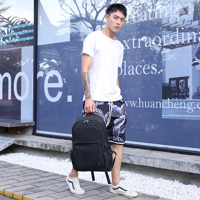 2025 New Cross-border Casual Men's Simple Multifunctional Lightweight Waterproof Fashion Trend Backpack Backpack Business