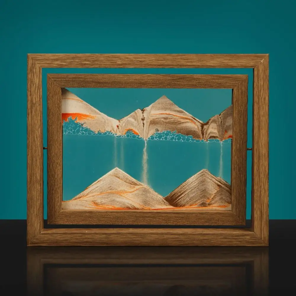 3D-песочные часы для дома: песочный пейзаж, движущийся песок, картина из песка, настольное украшение, развивающее терпение