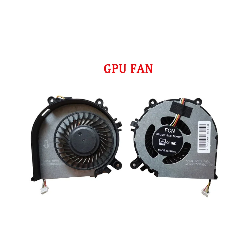 New Genuine Laptop Cooler CPU GPU Cooling Fan For Hasee TX6-CU5DA/CT5DT/CT5DA/CT5A1/CT3A1