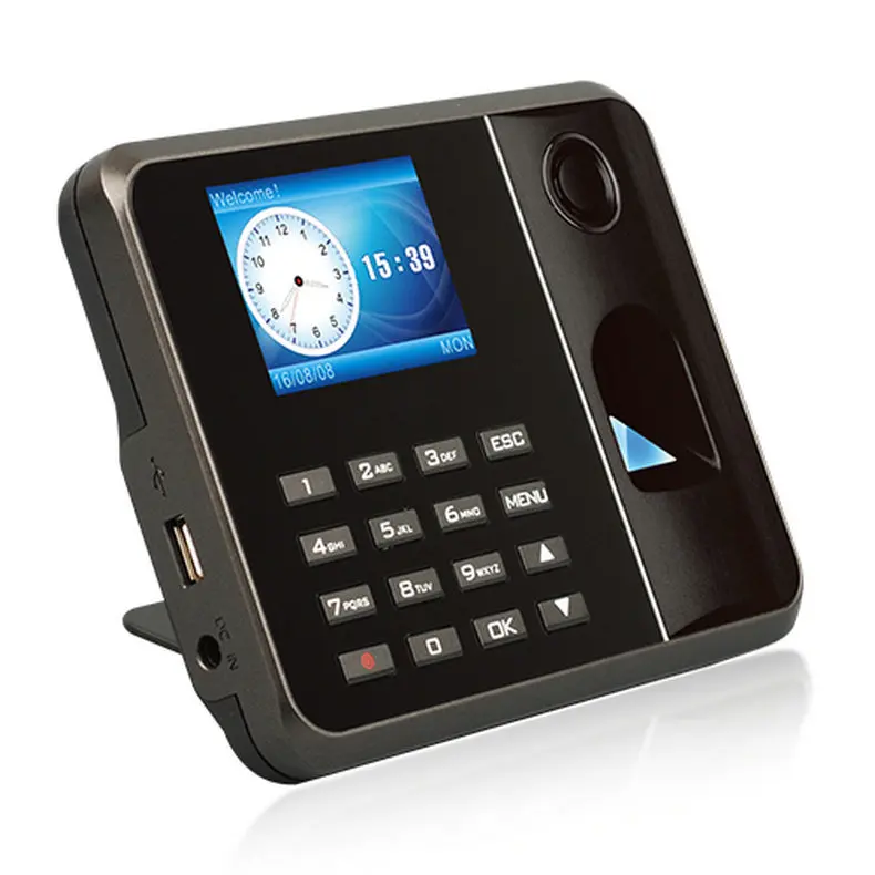 TM2800ลายนิ้วมือเครื่อง Self-Service เวลาเครื่องการสนับสนุนหลายภาษา