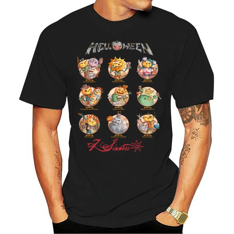 Helloween 7 Sinners German Power Metal Band T Shirt Sizes S To 6Xl