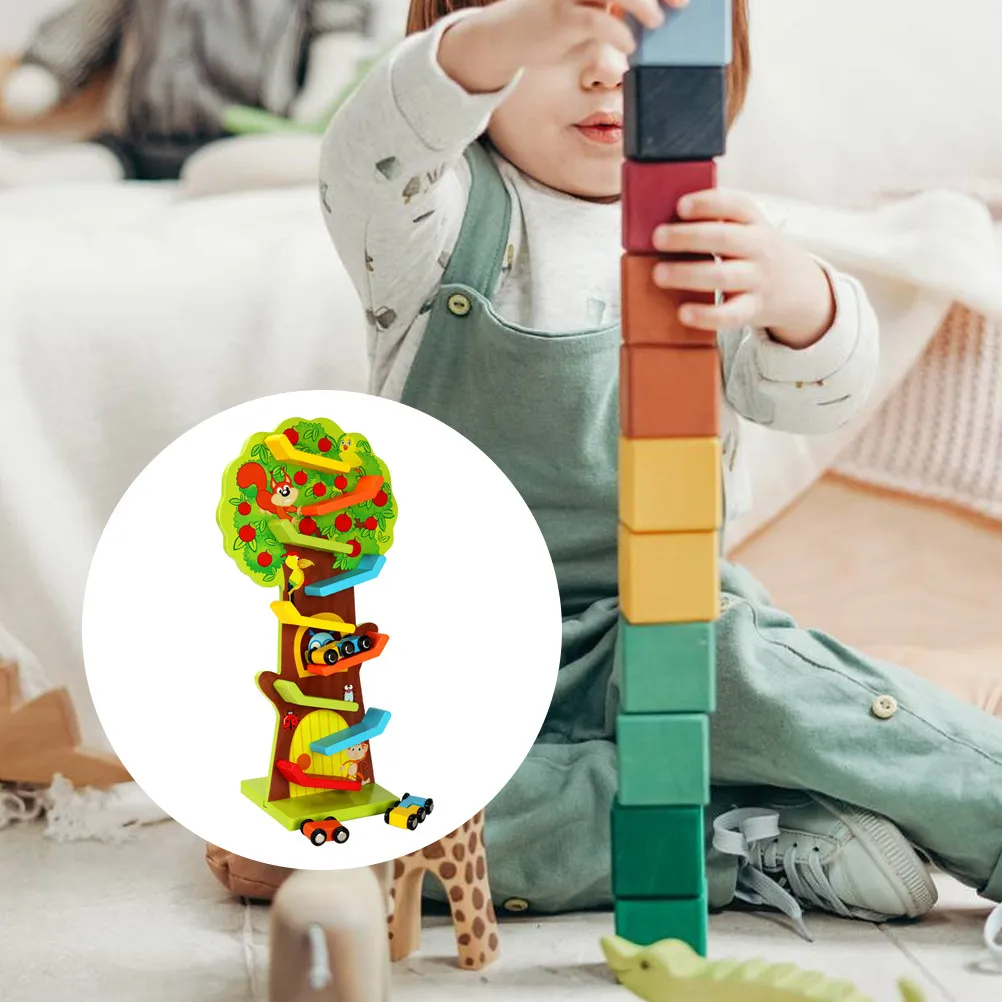 

1Pcs Kids Gliding Ladder Car Race Track Educational Playset Fun Sliding Game for Children Development Toy Gliding Car Toy