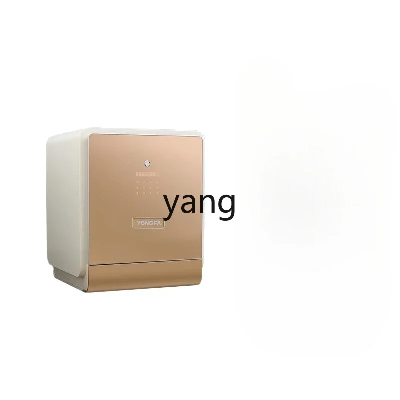 YJQ smart fingerprint safe household small invisible electronic password safe all steel into the wall into the wardrobe