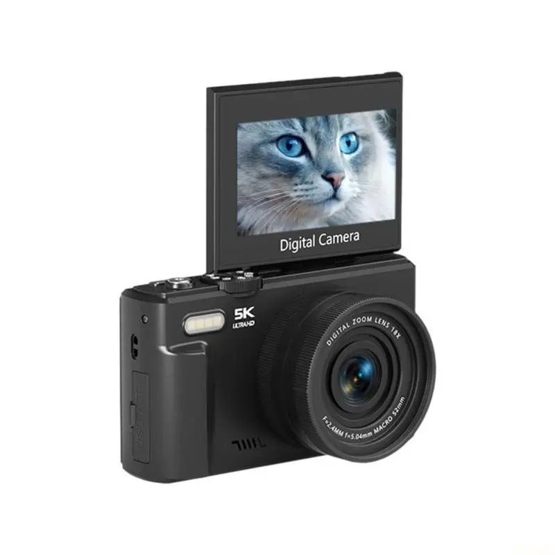 B03F 5K  Digital Camera 3Inch Rotatable Touch screens 18X Zooming 75MP Sensors WiFi Enableds For Photography Cameras