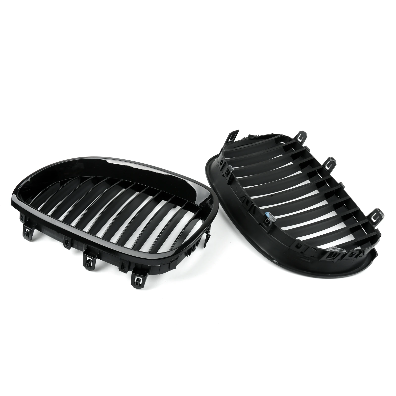 Artudatech pengganti depan Gloss, kisi ginjal hitam untuk BMW E60 E61 5 seri 2003-2010