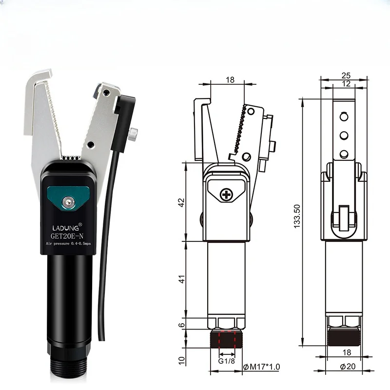 

Пневматический захват для еры с датчиком для автоматического литья под давлением
