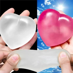 Color Changes Loving Heart Pinch Cute Cartoon Color Changing As Sun Light Spongy Maltose Finger Toys for Kids Adult  Anti Stress