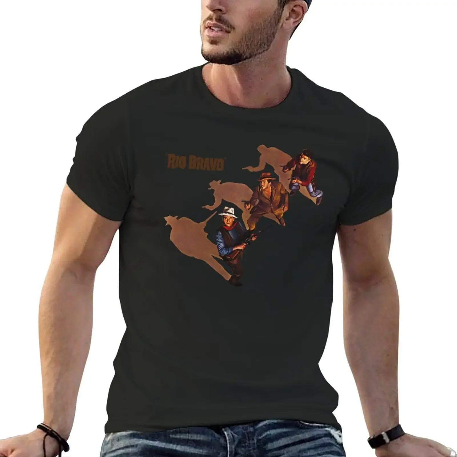 Rio Bravo Movie T-Shirt customizeds plus size clothes shirts graphic tee men