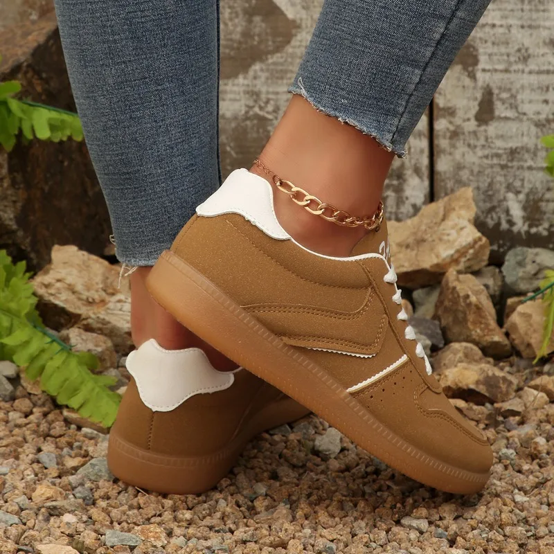 2025nuove scarpe casual scarpe da corsa all-match alla moda in pelle Pu comode scarpe sportive leggere da donna Zapatos De Mujer