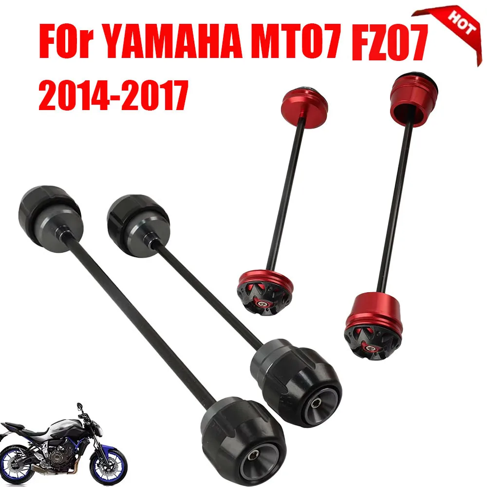 

For YAMAHA MT-07 MT07 FZ07 2014 - 2017 Motorcycle Accessories Front Rear Axle Fork Crash Slider Wheel Protector Falling Protect