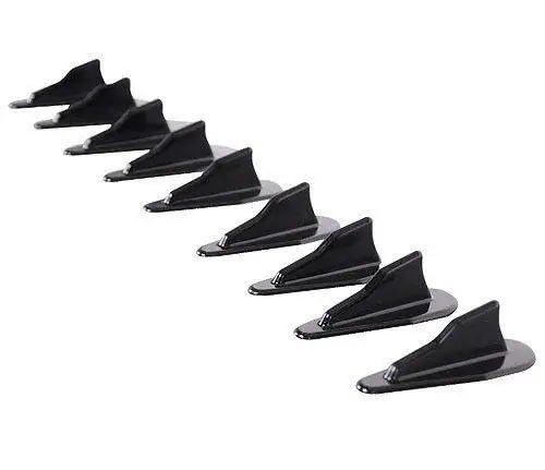 

10PCS/Set Car Roof Shark Fins Spoiler Wing Kit Car Sticker for Evo Style Reduces Drag