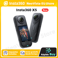 【EU Ship】Insta360 X5 Action Camera 8K 30fps Replaceable Lenses Triple AI Chip Superior Low Light 185 Mins Run Life Insta360 X5