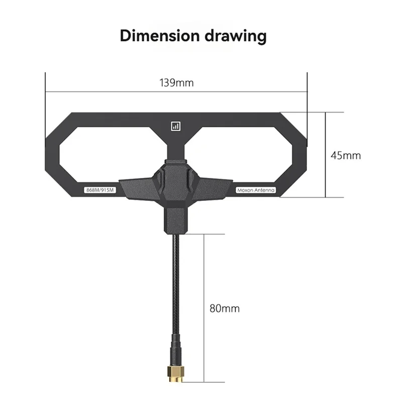 868 متر/915 متر هوائي موكسون 860-930 ميجا هرتز SMA موصل ل طويلة المدى FPV أجهزة الاستقبال عن بعد حرة الطائرة بدون طيار لتقوم بها بنفسك أجزاء
