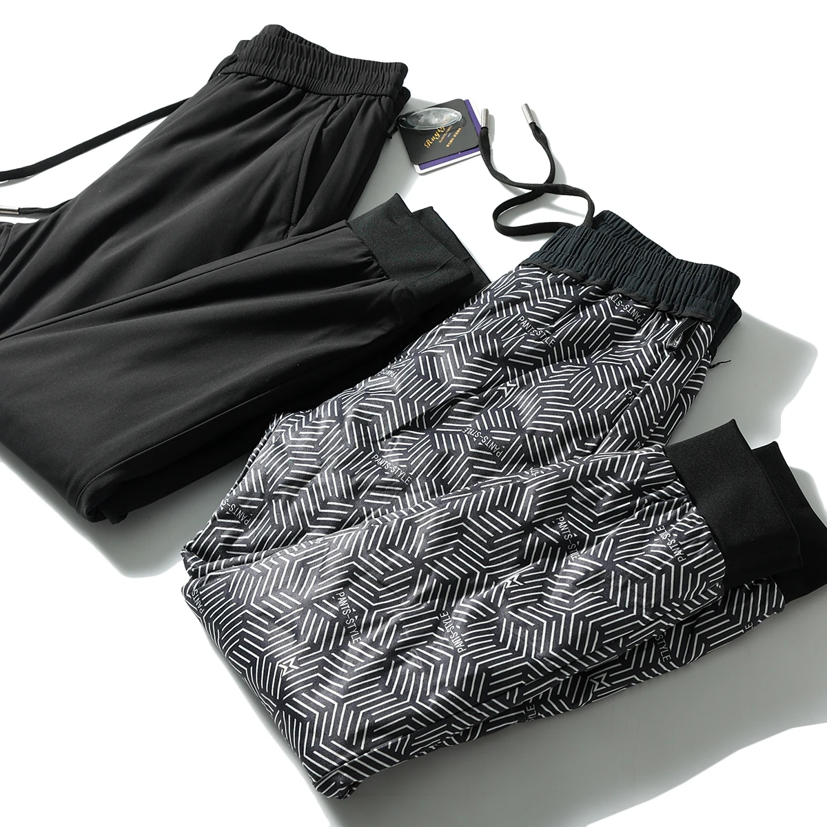 

Мужские брюки 90 Du down Fce, осенне-зимние, ветрозащитные, теплые, с эластичным поясом и манжетами, повседневные, модные, в уличном стиле