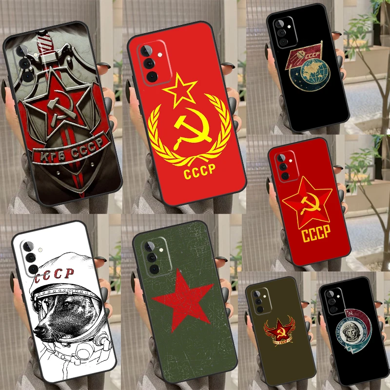 CCCP Soviet Union Russia Case For Samsung Galaxy A54 A34 A24 A14 A12 A22 A32 A52 A51 A71 A13 A23 A33 A53 A73 Cover