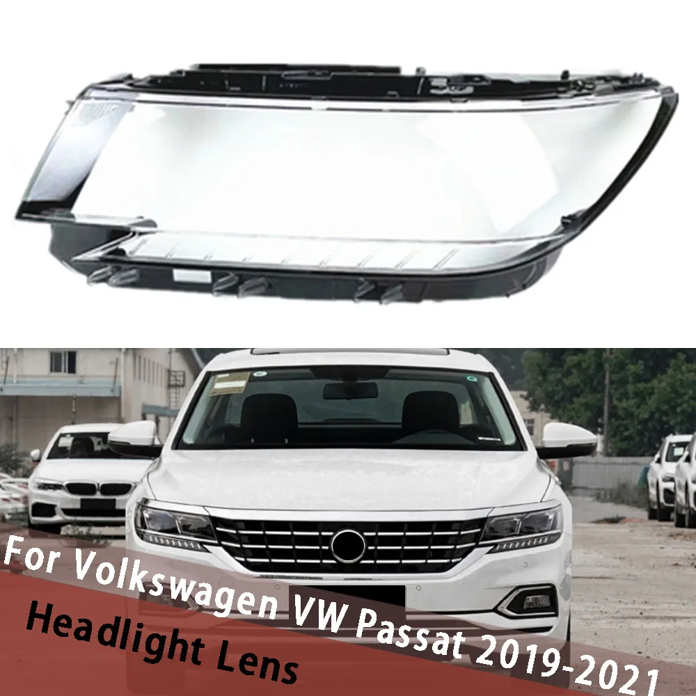 

For Volkswagen VW Passat 2019 2020 2021 (High) Headlight Cover Headlamp Shell Transparent Lens Plexiglass Replace Lampshade