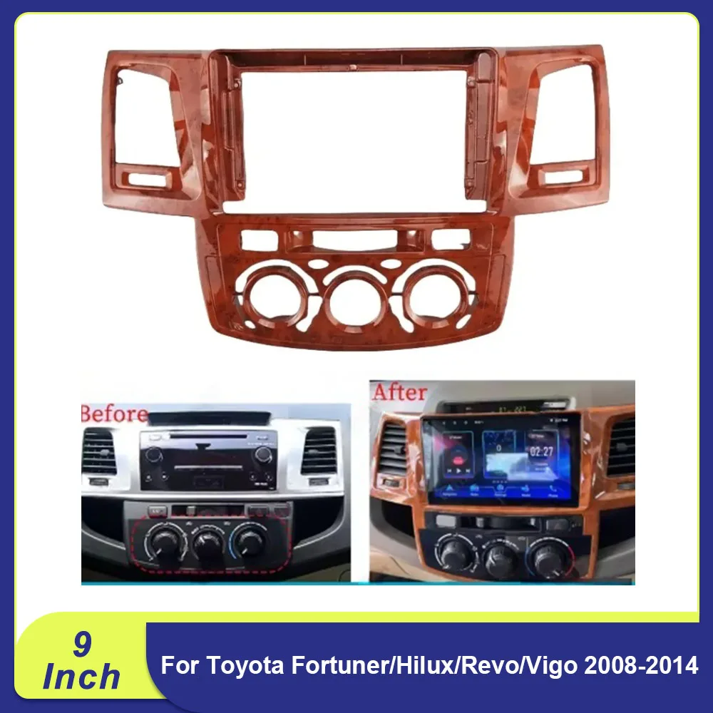 

9-дюймовый комплект Android Dash для Toyota Fortuner/Hilux/Revo/Vigo 2008-2014 гг.