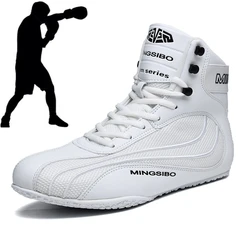 2024 New Wrestling and Boxing Shoes Indoor Mesh Breathable Training Wrestling and Fighting Men's and Women's Squat Boots