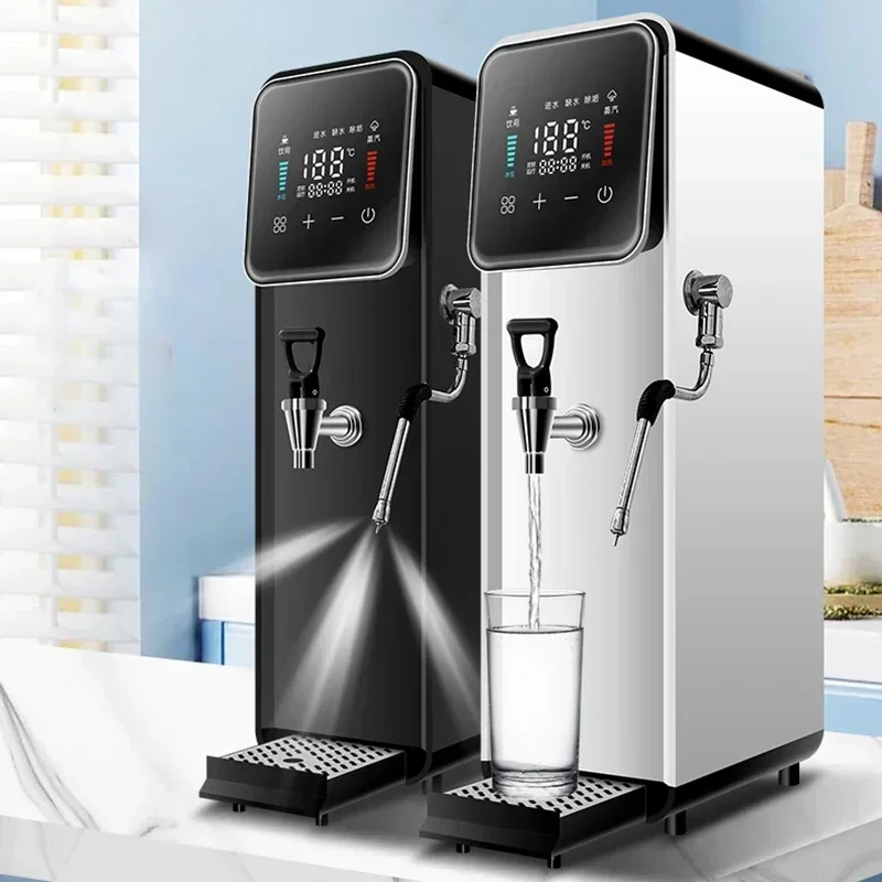 Scaldabagno elettrico 60L/h caldaia ad acqua a vapore temporizzazione intelligente negozio di tè al latte Bar caldaia ad acqua elettromeccanica in schiuma di latte