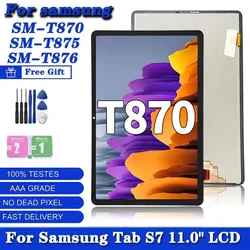 11.0 inch For Samsung Tab S7 SM-T870 T875 T876B LCD Screen Display Touch Screen Digitizer Assembly