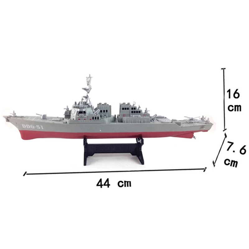 Navio navio destruidor de mísseis guiado modelo brinquedos estáticos com expositor navio de guerra modelo diy brinquedos educativos hobbies presente das crianças