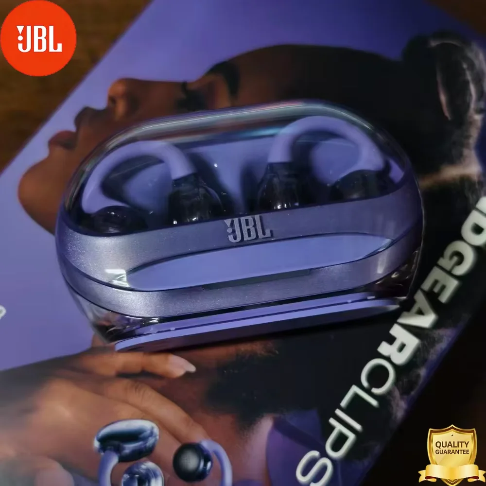 JBL Soundgear Clips Ear Clip Open Wireless Bluetooth Earbuds, Lightly Grip Earbuds for Stability and Not Easy to Drop