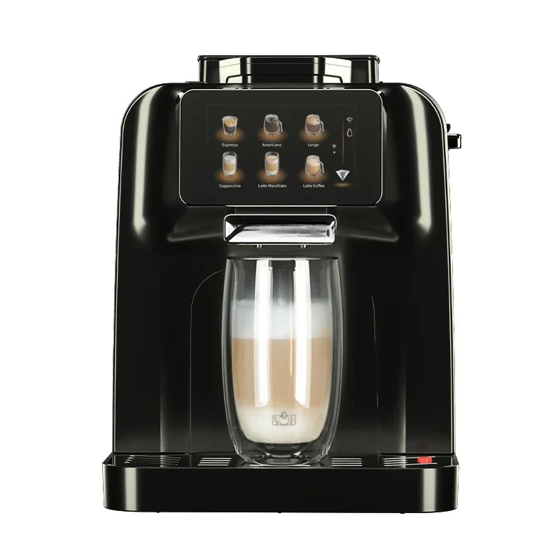 new style Coffee Machine  with  Milk Cooler  & 11 kinds of drinks Classic Black